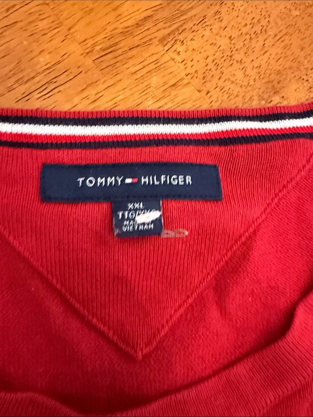 Tommy Hilfiger Men’s Red Crewneck Sweater xxl